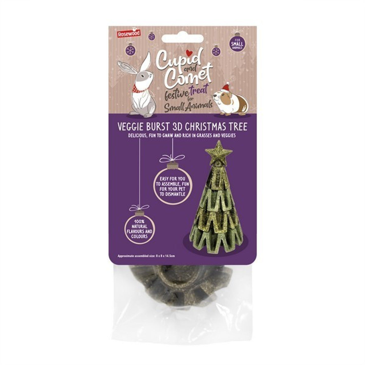 Rosewood Veggie Burst 3D Christmas Tree