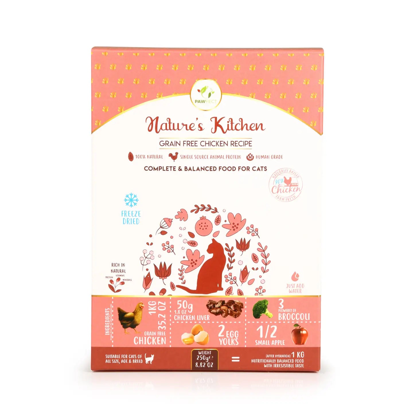 Natures Kitchen Freeze-Dried Cat Chicken 250g