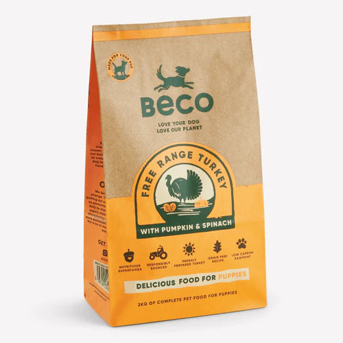 Beco Puppy Food - Free Range Turkey 2kg