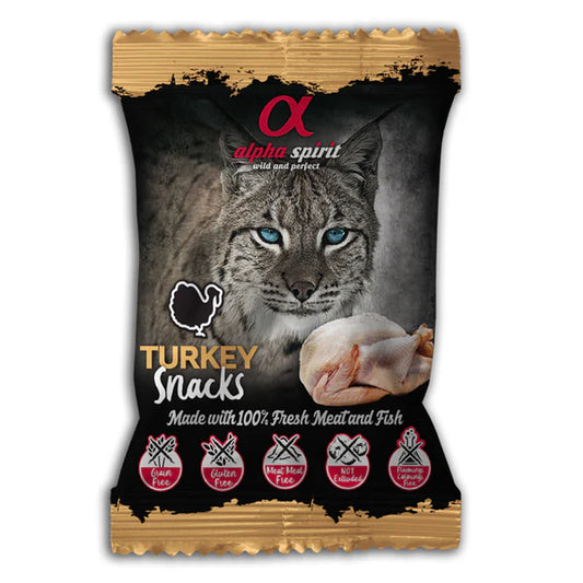 Alpha Spirit Cat Snacks Turkey 50g