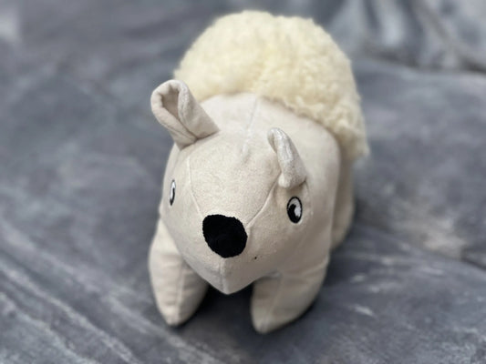 Eco Polar Bear Plush Dog Toy