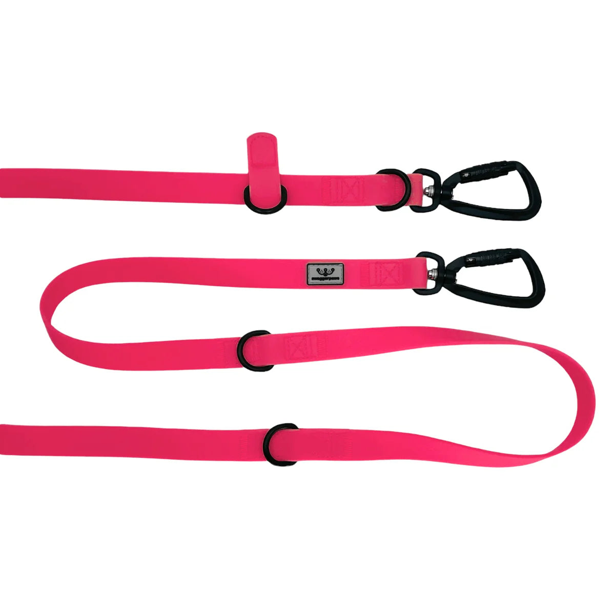 Swaggerpaws Waterproof Double-Ended Lead 2.2m Raspberry