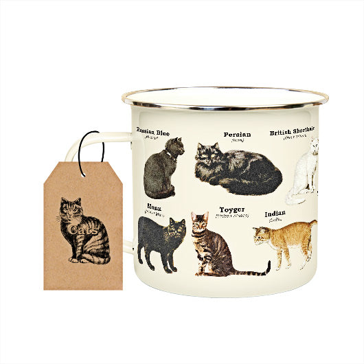 Cat Breeds Enamel Mug