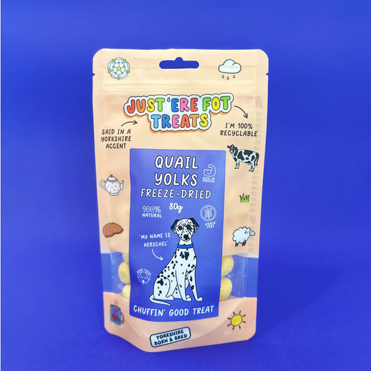 Just 'Ere Fot Treats Freeze Dried Quail Yolks 80g